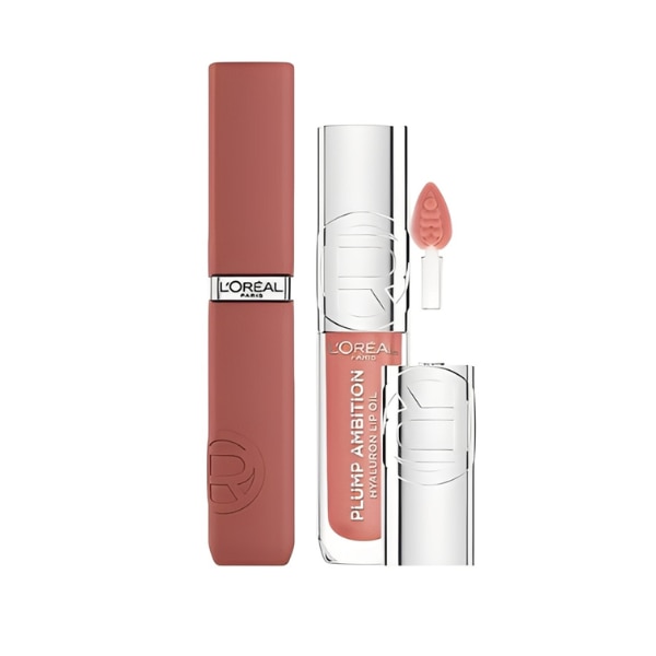 L'Oreal Paris Worth it Lip Kit - The Alia Shade in a Matte Liquid Lipstick & Plumping Lip Oil, ₹1,948