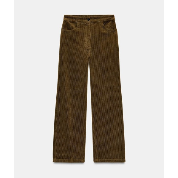 Zara ZW Collection Wide-Leg Corduroy Trousers, ₹4,950