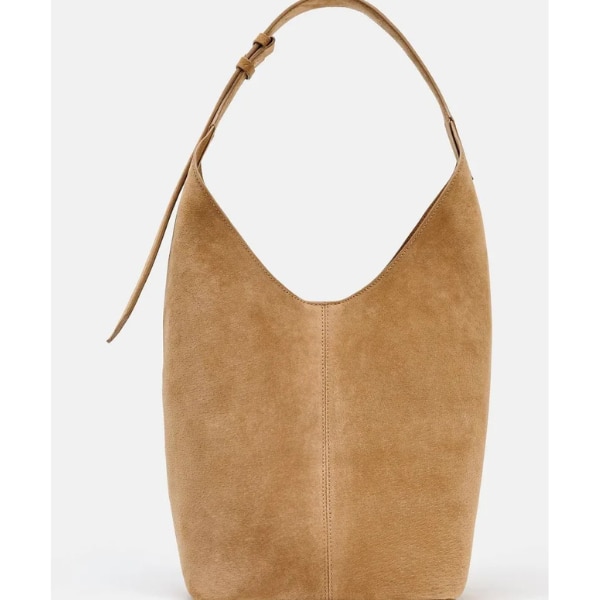 Zara Suede Maxi Bucket Bag, ₹9,550