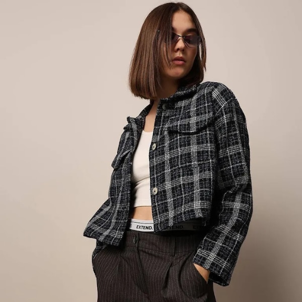 Only Textured Tweed Jacket, ₹2,749