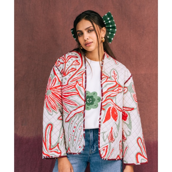 The Jodi Life Inca Quilted Jacket, ₹16,420