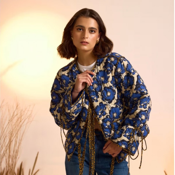The Clothing Factory Bloom Reversible Quilted Jacket, ₹6,451 