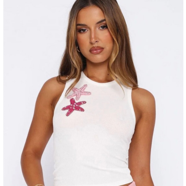  Lulu & Sky Women Ribbed Embellished Crop Top, ₹1,984