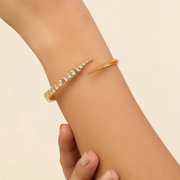 Isharya Gold Spiked Cuff, ₹3,499