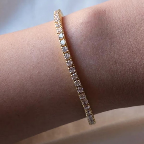 Anushka Jain Jewellery Mini Tennis Bracelet, ₹3,999
