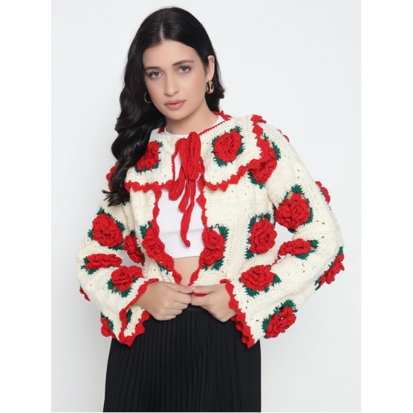 Sugercandy Vintage Rose Cardigan, ₹3,244