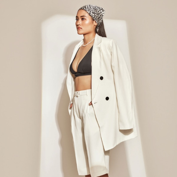 The Clothing Factory White Oversized Overcoat, ₹3,114