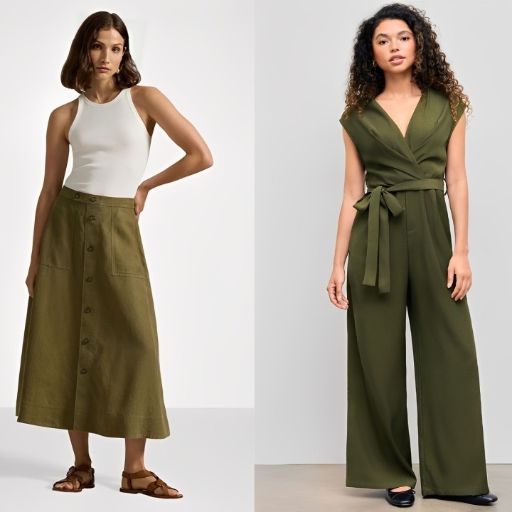 Olive green outfits that prove this earthy shade is the ultimate fall-winter essential