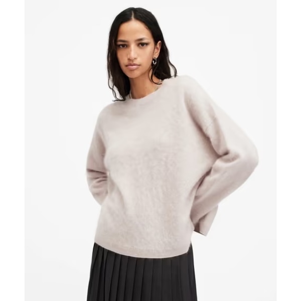 All Saints Rebel Brushed Cashmere Crew-Neck Jumper, ₹40,999
