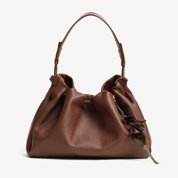 Mai Soli Cynthia Gather Handbag-Brown, ₹8,399