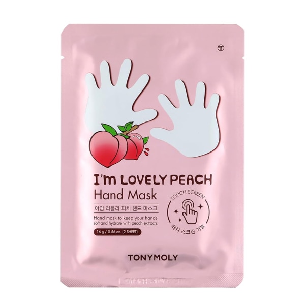 TONYMOLY Korean I'm Lovely Peach Hand Mask, ₹499