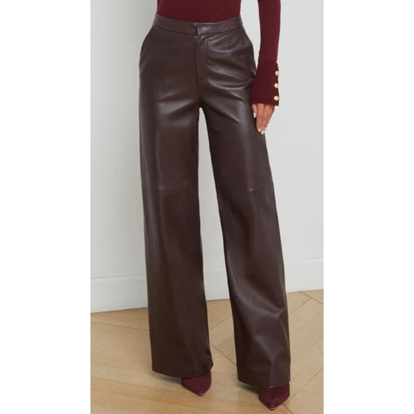 Freyja India Brown Faux Leather Pant, ₹2,490