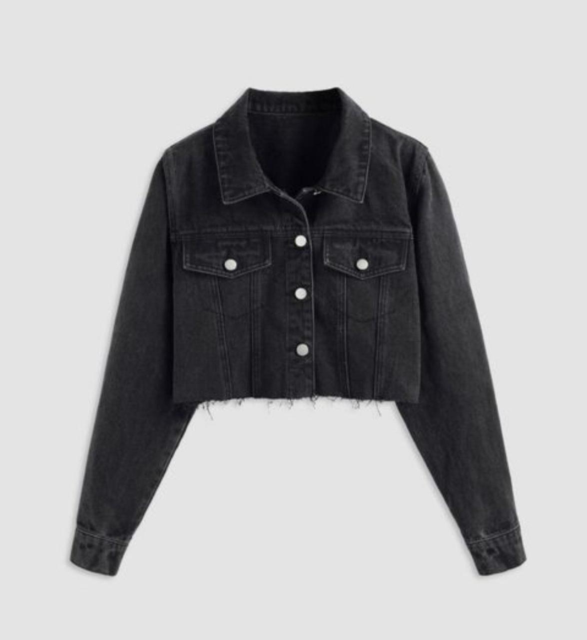 Cider Denim Collar Solid Button Jacket, ₹2,280