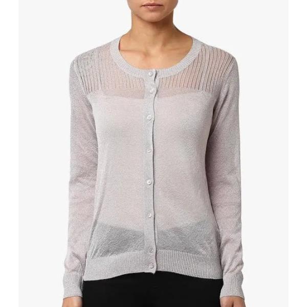 Emporio Armani Plain-Knit Sheer Regular Fit Cardigan, ₹16,800
