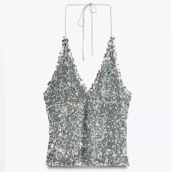 ZARA Sequinned Halter Top, ₹2,350
