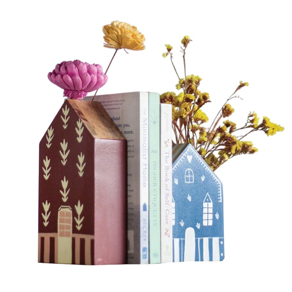 The Wishing Chair Reading Roofs Handpainted Bookends Set of 2, ₹2,190