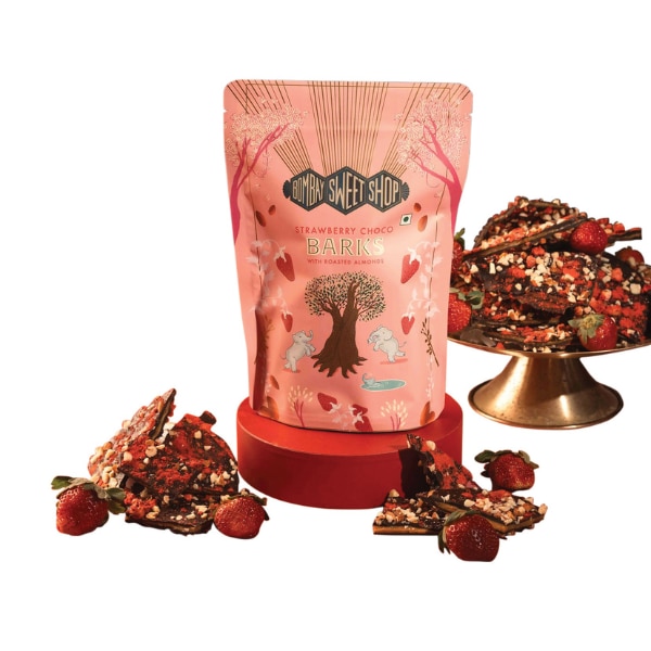 Bombay Sweet Shop Strawberry Choco Barks, ₹525
