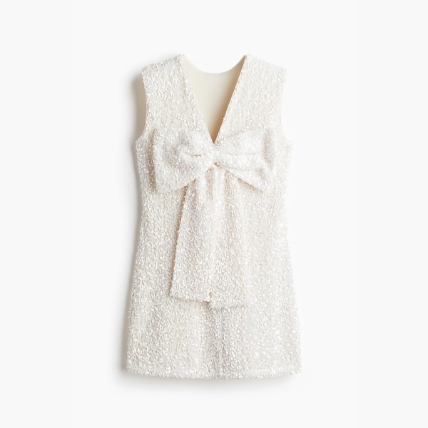 H&M Bow-Detail Sequined Dress, ₹2,799