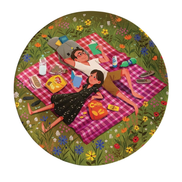 The Plated Project Books, Food, Flowers & You Ceramic Decor Plate, ₹2,450