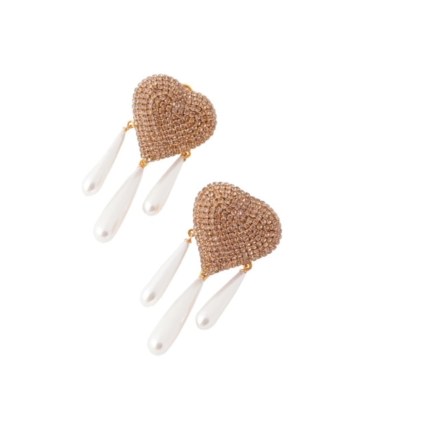 Amama Cherish Heart Studs in Gold, ₹2,850