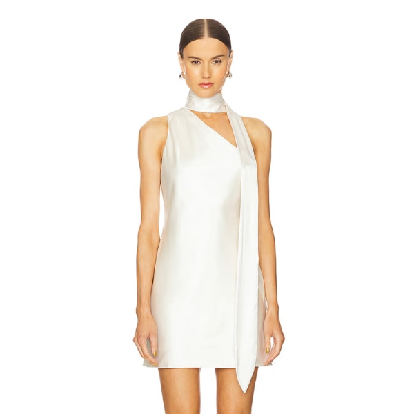 Line & Dot Gloss Scarf Mini Dress, ₹11,560