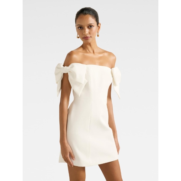 Forever New Adalyn Petite Mini Bow Dress, ₹9,600