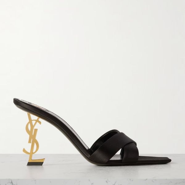 Saint Laurent Opyum Satin Mules, ₹133,128 approx.   