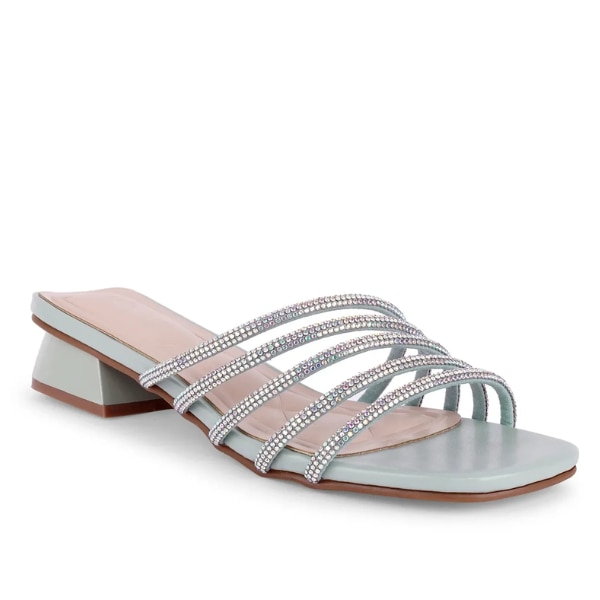 Lino Perros Gabbana Rhinestone Embellished Flats, ₹4,495