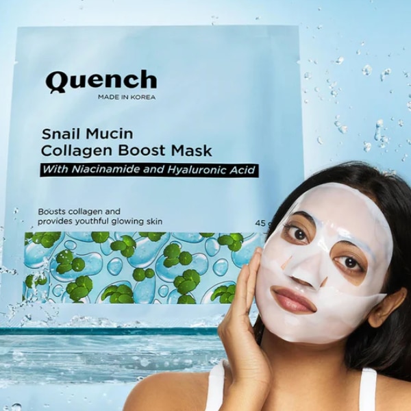 Quench Snail Mucin Collagen Boost Mask, ₹1,047