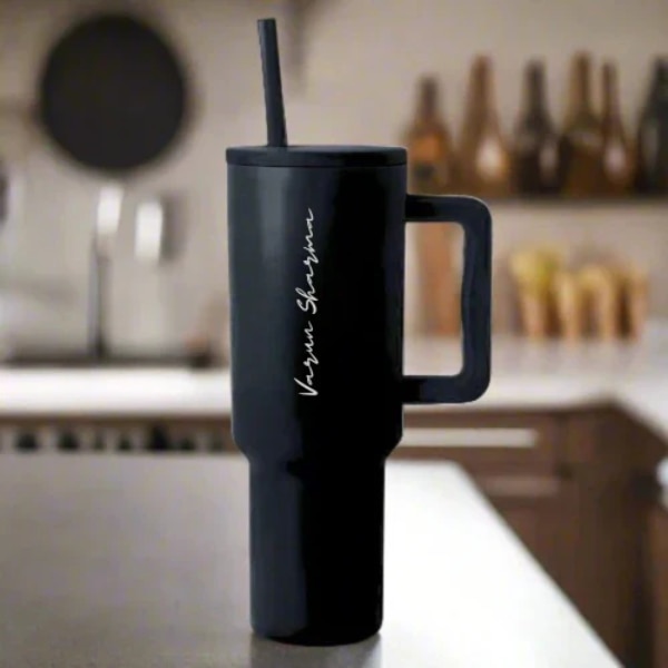 Nutcase Personalized Tumbler Cup with Straw and Lid, ₹1,999