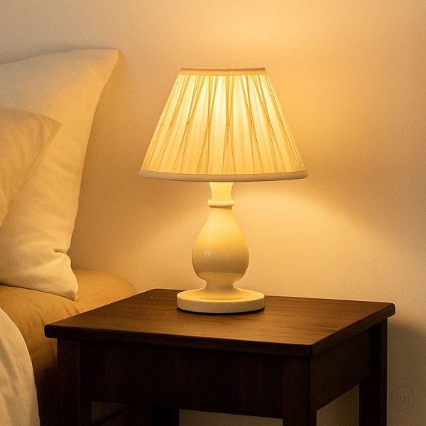 Whispering Homes Verdant Tapered Pleated Lamp Shade, ₹2,499