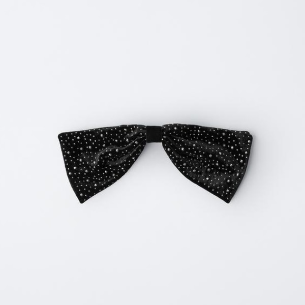 Zara Rhinestone Bow Hair Clip, ₹750