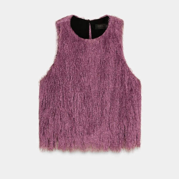 Zara Ballon Top with Fringing, ₹2,950