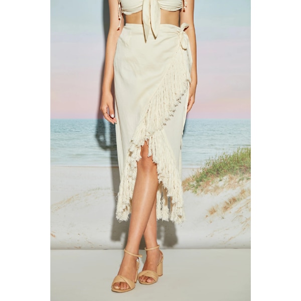 The Clothing Factory Fringe Lace Wrap Skirt, ₹1790