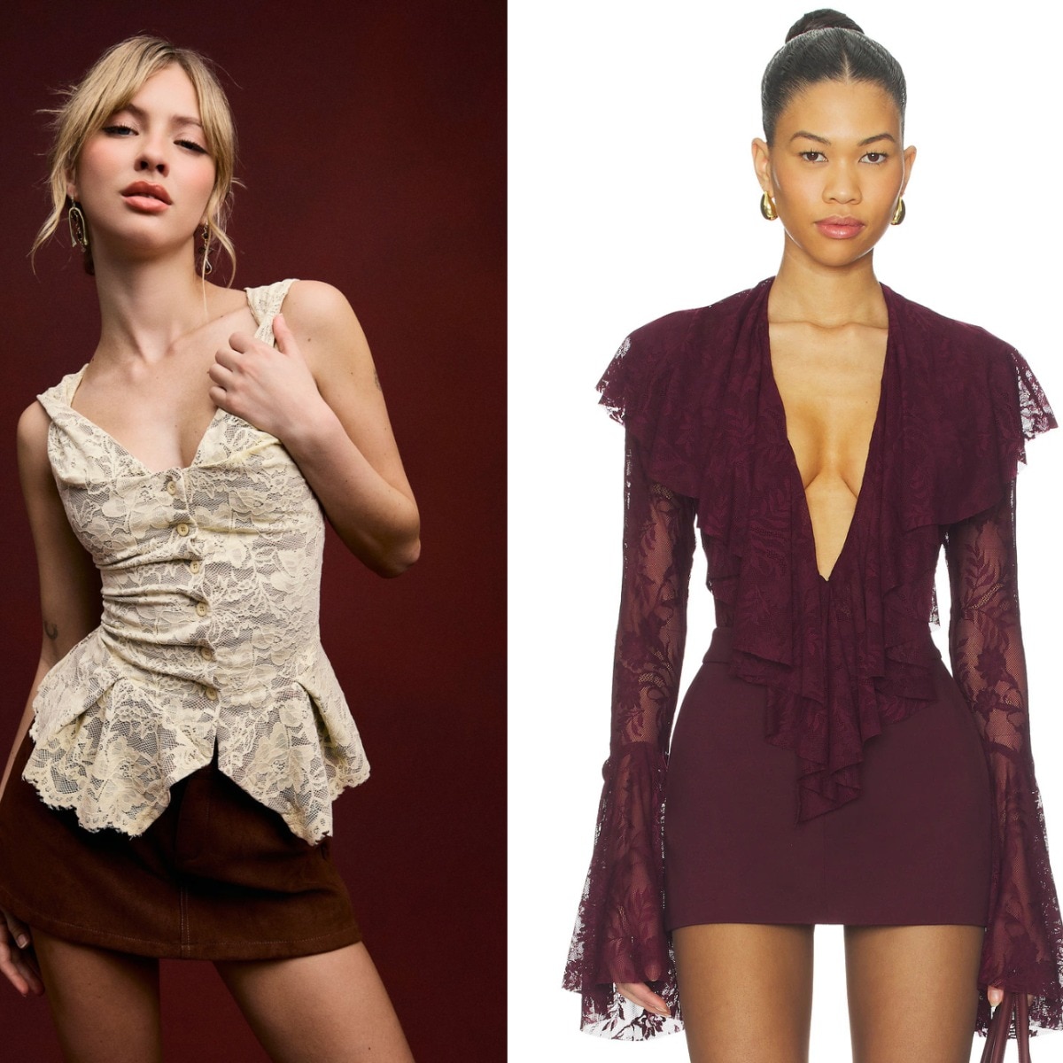 These vintage lace tops are bringing romantic chaos back to our wardrobes