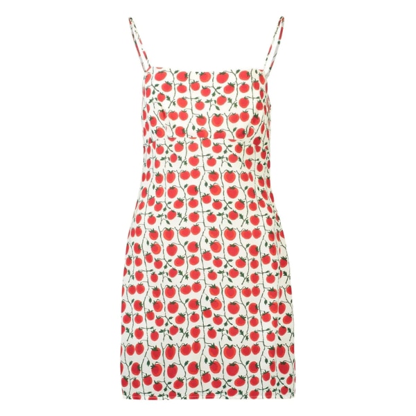 STAUD Remington Tomato-Print Slip Dress, ₹23,019 approx.