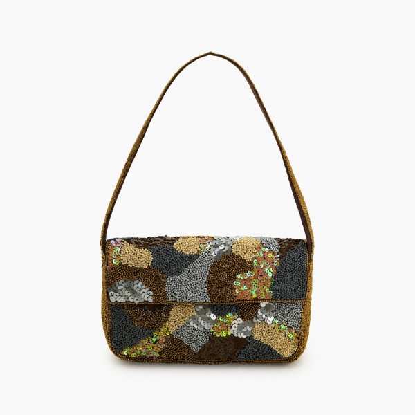 Boho Girl Mosaic Glow Fully Beaded Shoulder Bag, 6,330