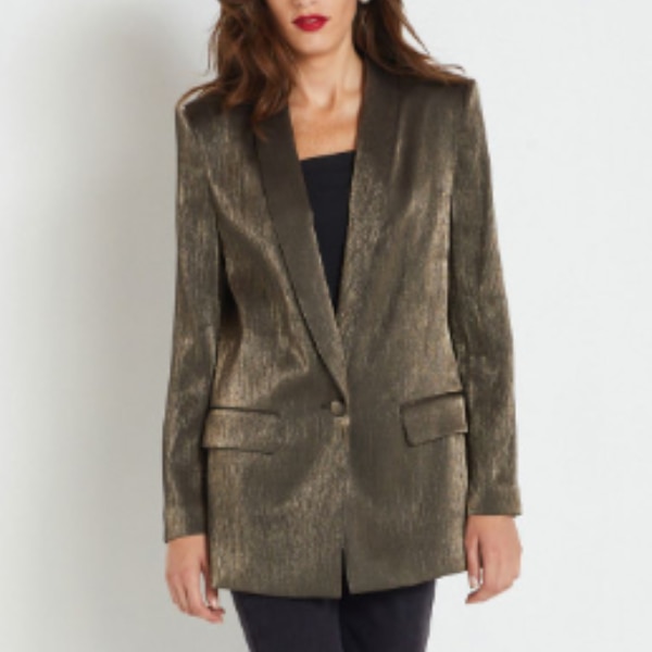 Next Metallic Finish Self Design Party Blazer, ₹12,199