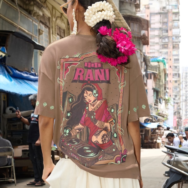 The Souled Store Desi Rebel: Punk Nari Women Oversized T-Shirt, ₹1,799