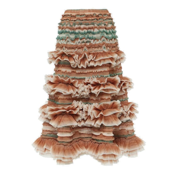 Susan Fang Organza Shirred Tulle Midi Skirt, ₹72,328 approx.