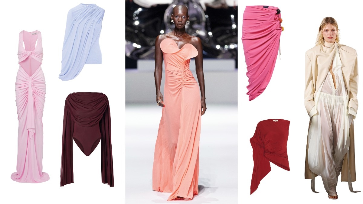 If you love a little drama these draped pieces are for you