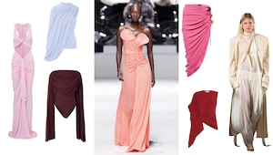 If you love a little drama these draped pieces are for you If you love a little drama these draped pieces are for you