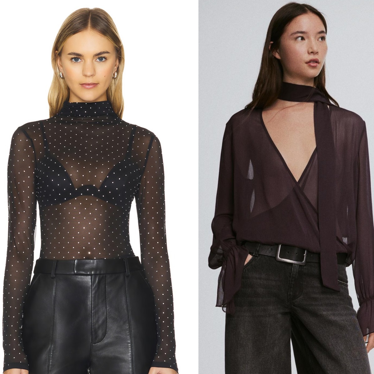 The hottest sheer blouses for when subtle just isn’t on the agenda