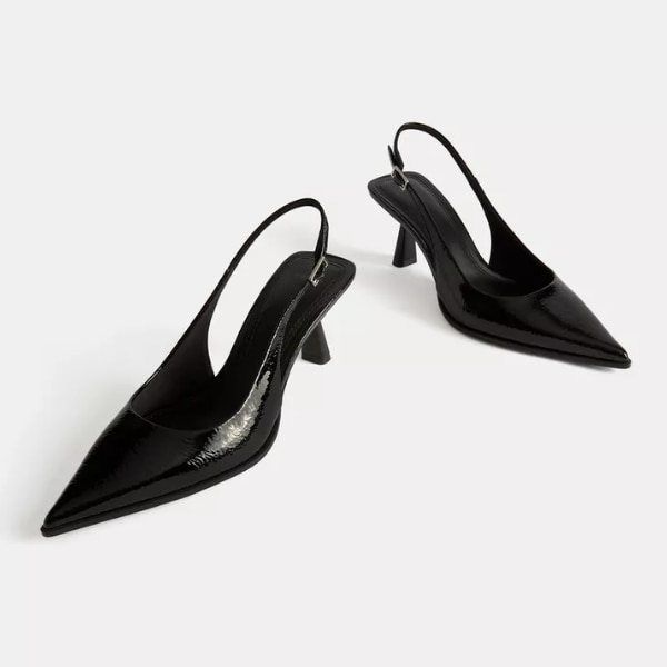 Bershka Kitten Heel Slingback Shoes, ₹2,950
