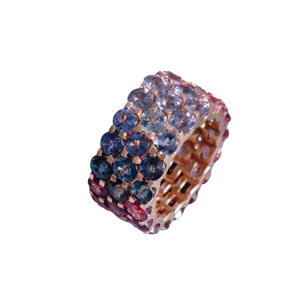 Zome Luxury Elysia Multi-Stone Gradient Ring, price on request