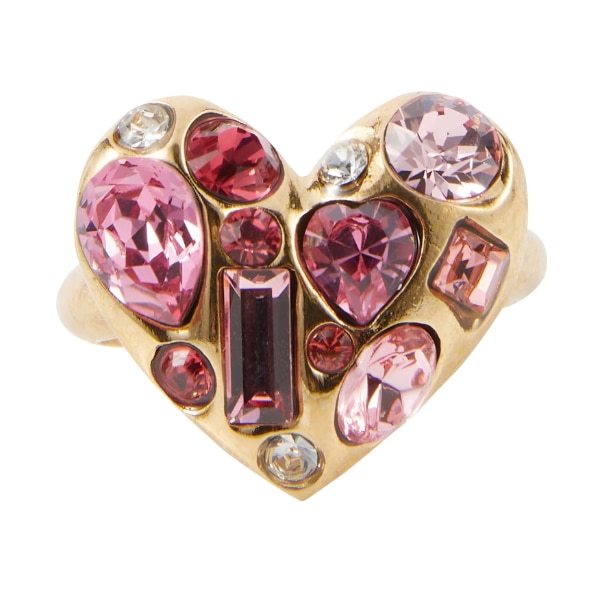 Gemstone Heart Embellished Ring, Oscar De La Renta, ₹26,413 approx