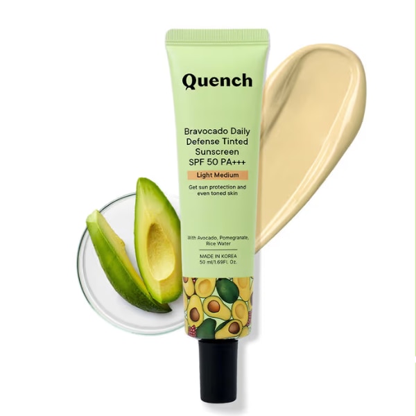Quench Ultra Light SPF 50+ PA++++ Sunscreen with Avocado Vitamins C & E, ₹649
