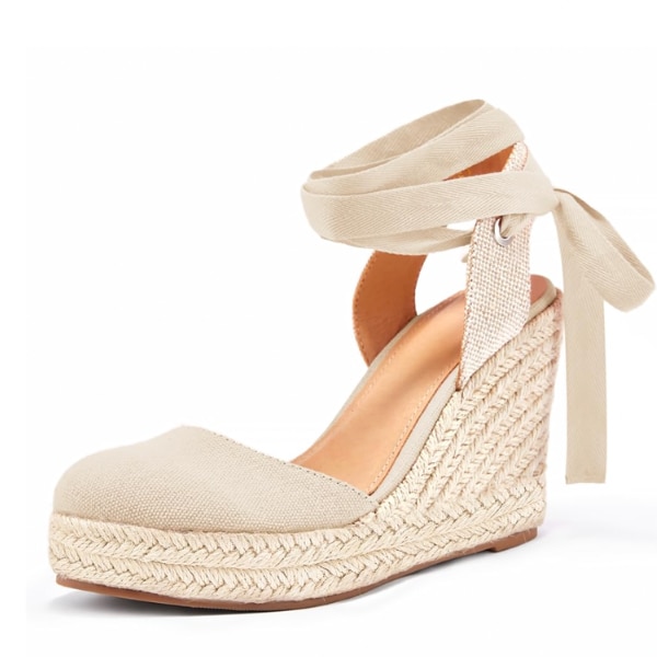 Ermonn Womens Espadrilles Wedge Sandals, ₹6,646