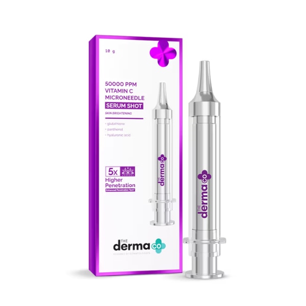 The Derma Co 50000 PPM Vitamin C Microneedle Serum Shot, ₹1,499