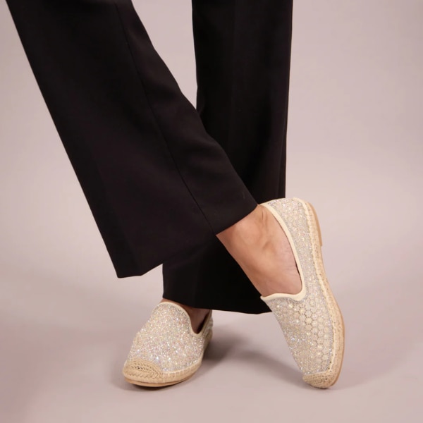 The Cai Store Shimmer Cream Espadrille, ₹4,999